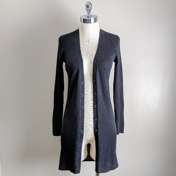 Uniqlo Sweaters - Long Line Ribbed Wool Blend Light Knit Sweater